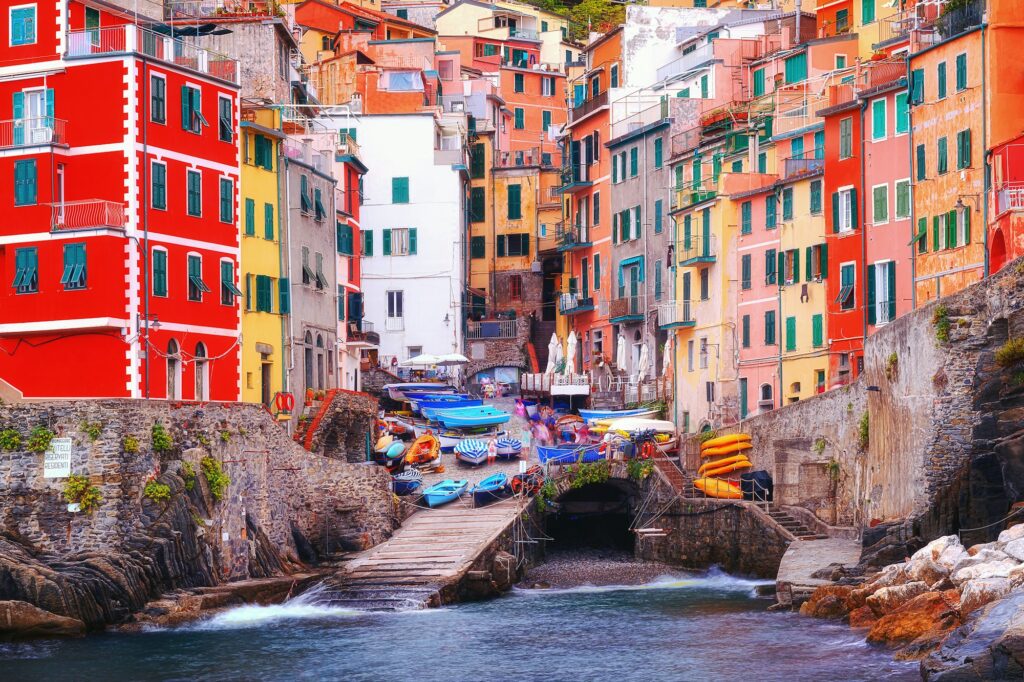 Riomaggiore village, the first stop when you work out how to get to Cinque Terre from Florence